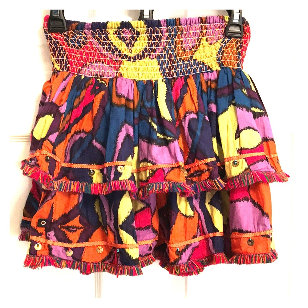 “Piece of Cake” tiered cotton skirt